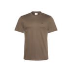 Calvin Klein Erkek Regular Fit CK Logo İşlemeli Yuvarlak Yakalı Kısa Kollu Kahverengi T-Shirt