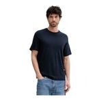 Calvin Klein Erkek Regular Fit CK Logo İşlemeli Yuvarlak Yakalı Kısa Kollu Lacivert T-Shirt