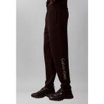 Calvin Klein Erkek Regular Fit Logo Baskılı Beli ve Paçası Lastikli Siyah Eşofman Altı LV04LF236G-UB1 - 2XL