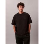 Calvin Klein Erkek Regular Fit Pamuklu Göğüste Ck Logolu Bisiklet Yaka Kısa Kollu Siyah T-Shirt LV04LD224G-UB1 - XL
