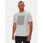 Calvin Klein Erkek Regular Fit Yuvarlak Yakalı Ck Monogram Logolu %100 Pamuklu Kısa Kollu Gri T-Shirt LV04RC841G-CI1 - XL
