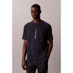 Calvin Klein Erkek Regular Fit Yuvarlak Yakalı Logo Detaylı Kısa Kollu Lacivert T-Shirt