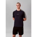 Calvin Klein Erkek Regular Fit Yuvarlak Yakalı Omuzları Şerit Çizgili Kısa Kollu Lacivert T-Shirt LVGMS6K103-0PP