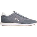 Calvin Klein Erkek Runner Sneaker Retro Mix Logolu, Gri Gece Baykuşu, Beyaz, 44.5 EU