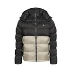 Calvin Klein Erkek Şık Görünüşlü Kış Kullanımına Uygun Siyah-Krem Mont LV04RD527G YAS, Krem, 2XL
