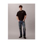 Calvin Klein Erkek Sırt Baskı Detaylı T-Shirt - Siyah