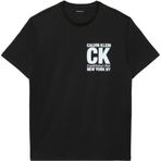 Calvin Klein Erkek Ss 30s Whsl Sp Ck Corner Graphic Lv04re819g Graphic Tees (1'li paket), siyah (Black), M