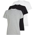 Calvin Klein Erkek S/S Crew Neck 3PK Gömlek Black/Grey Heather/White L