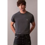 Calvin Klein Erkek Ss Easy Monogram T-Shirt - Antrasit - 2XL
