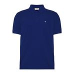Calvin Klein Erkek Ss Monogram Pique Mavi Polo Yaka T-Shirt