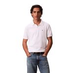 Calvin Klein Erkek SS Monogram Pique Polo Tişört Bright White L