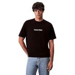 Calvin Klein Erkek SS RLXD Standart Logo Crewnk Tişört Bright White L