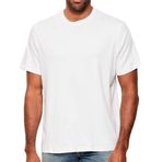 Calvin Klein Erkek SS Supima Chest EMB Crew Neck Tişört Bright White XXL