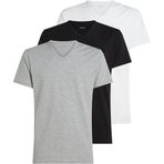 Calvin Klein Erkek S/S V Neck 3PK Gömlek Black/Grey Heather/White 2XL