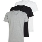 Calvin Klein Erkek S/S V Neck 3PK Gömlek Black/Grey Heather/White 3XL