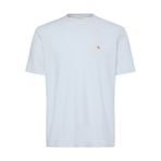 Calvin Klein Erkek Ss Waffle Badge Bisiklet Yaka T-Shirt - Mavi - XL