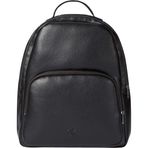 Calvin Klein Erkek Strap Round Backpack Lv04d3282g Sırt Çantası, Siyah (Siyah/Beyaz Dokuma)