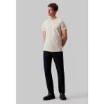 Calvin Klein Erkek T-Shirt K10K112724YAF - XL - Bej