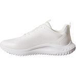 Calvin Klein Eva Runner Lace Up Mat Mix Erkek Spor Ayakkabı, Triple Bright White, 41