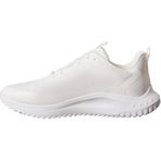Calvin Klein Eva Runner Lace Up Mat Mix Erkek Spor Ayakkabı, Triple Bright White, 43