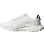 Calvin Klein Eva Runner Lace Up Mat Mix Kadın Spor Ayakkabı, Bright White/Marshmellow/Silver, 40