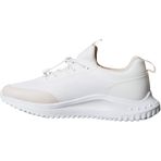 Calvin Klein Eva Runner Lace Up Sock Mat Mix Kadın Spor Ayakkabı, Bright White/Crystal Grey, 37
