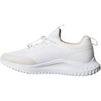 Calvin Klein Eva Runner Lace Up Sock Mat Mix Kadın Spor Ayakkabı, Bright White/Crystal Grey, 38