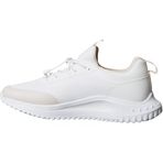 Calvin Klein Eva Runner Lace Up Sock Mat Mix Kadın Spor Ayakkabı, Bright White/Crystal Grey, 39