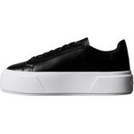 Calvin Klein FLATFORM LACE UP LTH MG Kadın Spor Ayakkabı, Ck Black, 37