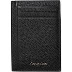 Calvin Klein Foil Emboss Ns Card Case Erkek Cüzdan, Siyah, Tek Beden