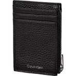 Calvin Klein FOIL EMBOSS N/S ZIP CARDHOLDER Cüzdan Erkek BLACK Tek Beden