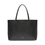 Calvin Klein Foil Logo Small Tote Siyah Kadın Çanta