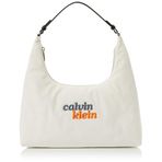 Calvin Klein GRAPHIC CANVAS MEDIUM SHOULDER B Çanta Kadın WHITE Tek Beden