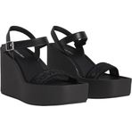 Calvin Klein Hakiki Deri Logolu Sandalet HW0HW028820GJ Bayan SANDALET HW0HW02882 0GJ