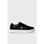 Calvin Klein Hakiki Deri ve Süet Karışımlı Sneaker Ayakkabı YM0YM014290GM Erkek Ayakkabı YM0YM01429 0gm - Siyah - Beyaz