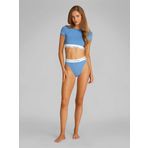 Calvin Klein HIGH LEG TANGA Kadın İç Giyim, Mavi, XS