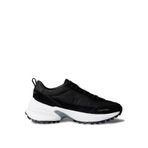 Calvin Klein Hike Runner Casual Sneaker, 38, YW0YW01995, Black/Granite Road, Kadın
