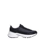 Calvin Klein Hıke Runner Mg Nylon Mıx Sneaker, 36, YW0YW02075, Bright White/Black, Kadın