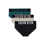 Calvin Klein Hip Brief 3Lü Paket Erkek Iç Giyim, Çok Renkli, S