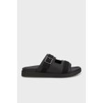 Calvin Klein HM0HM01755BEH Siyah Logolu Toka Detaylı Erkek Sandalet