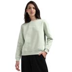 Calvin Klein Institutional Crew Neck Yeşil Kadın Sweatshirt