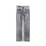 Calvin Klein J20J2224531A4 Jeans Yüksek Bel Düz Paça Normal Mavi Kadın Denim Pantolon