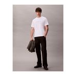 Calvin Klein Jeans Bisiklet Yaka Baskılı Beyaz Erkek T-Shirt LV04RD807GYAA Ss 20S Tc Ck Stack gr