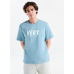 Calvin Klein Jeans Bisiklet Yaka Baskılı Mavi Erkek T-Shirt LV04RD800GCJQ Ss 20S Sn Very Graphı