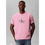 Calvin Klein Jeans Bisiklet Yaka Baskılı Pembe Erkek T-Shirt LV04RE815GF5I Pembe T-Shirt