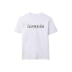 Calvin Klein Jeans Bisiklet Yaka Baskılı T-Shirt, M, 5003340236, Beyaz, Erkek