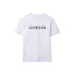 Calvin Klein Jeans Bisiklet Yaka Baskılı T-Shirt, S, 5003340236, Beyaz, Erkek
