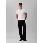 Calvin Klein Jeans Bisiklet Yaka Düz Beyaz Erkek T-Shirt LV04RD254GYAF Beyaz T-Shirt - XL