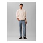 Calvin Klein Jeans Bisiklet Yaka Krem Erkek Sweatshırt LV04RC296G67U LS EU 350TERRY MONOGR