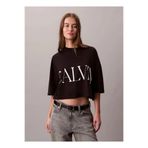 Calvin Klein Jeans Calvin Klein Siyah Grafik Baskılı Kısa Kollu T-shirt, L, P62080S8820, SİYAH, Kadın